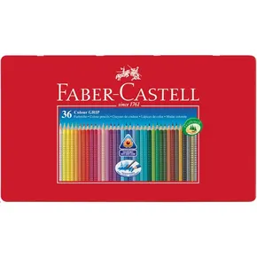 Buntstifte Faber-Castell 112435 Grip 2001 Blechdose, 36 Farben